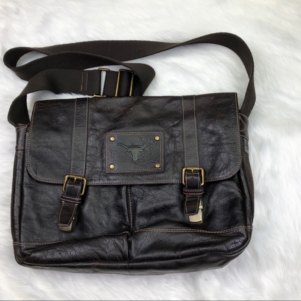 Jack Mason Gridiron Texas Longhorn Leather Bag